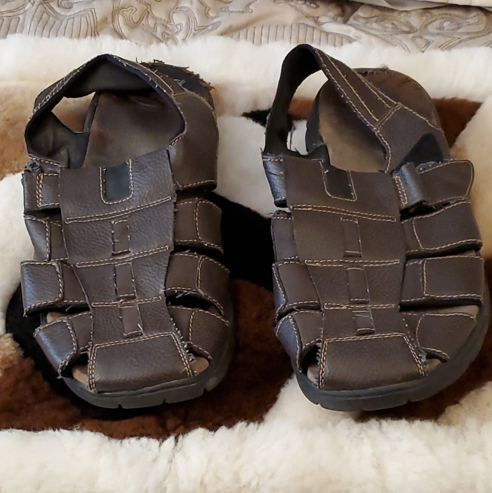 Dexter Brown slip on sandal shoes 15